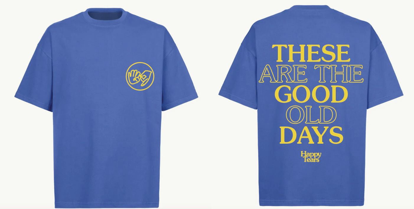 BLUE 'HAPPY TEARS' TEE