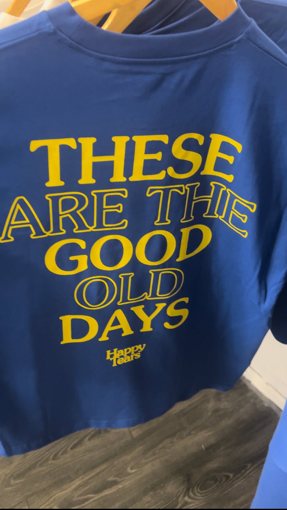 BLUE 'HAPPY TEARS' TEE