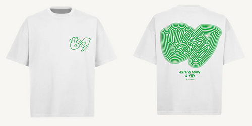 3Olympia Exclusive short sleeve tee - White + Green